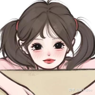 温柔女生头像手绘图片