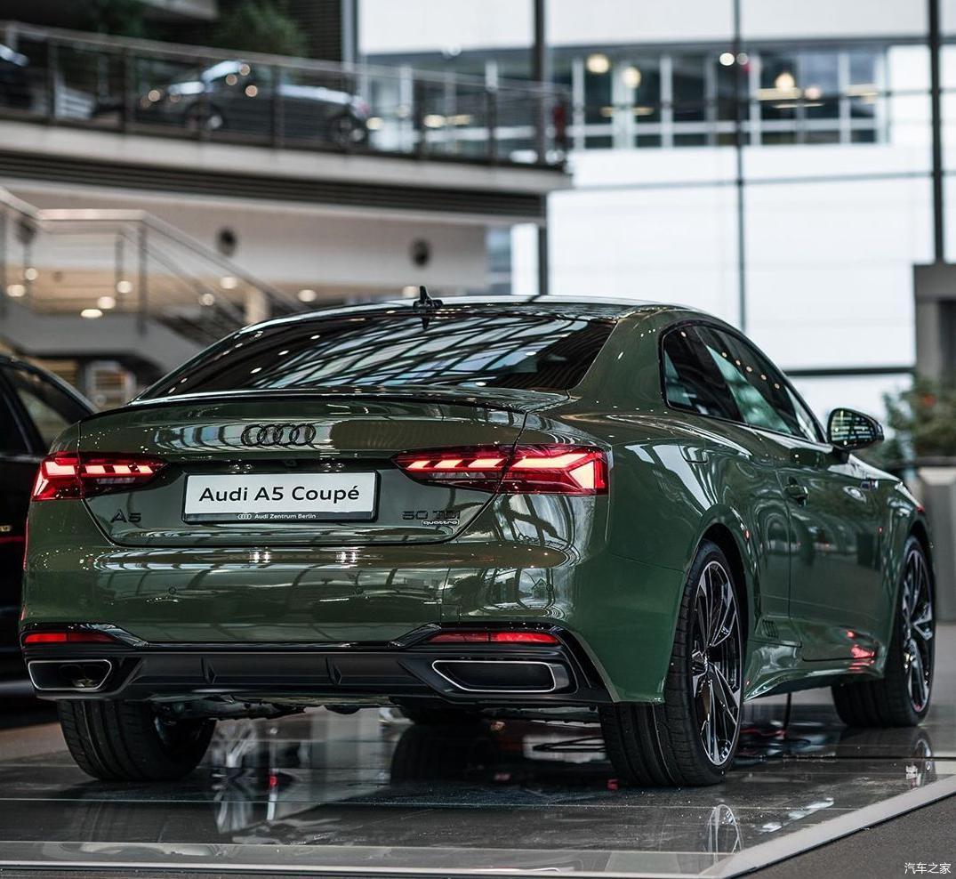 奥迪a5coupe海外实车双门轿跑式车身无框车门
