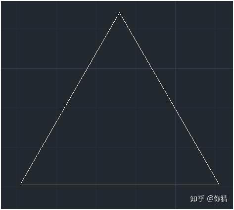如何快速在cad中画出等边三角形 知乎