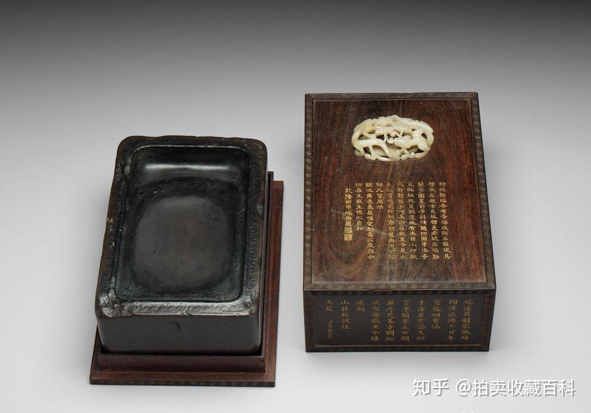 砚台价格题字皇帝乾隆爷他的书法非常了得乾隆皇帝用过的所有36件砚台