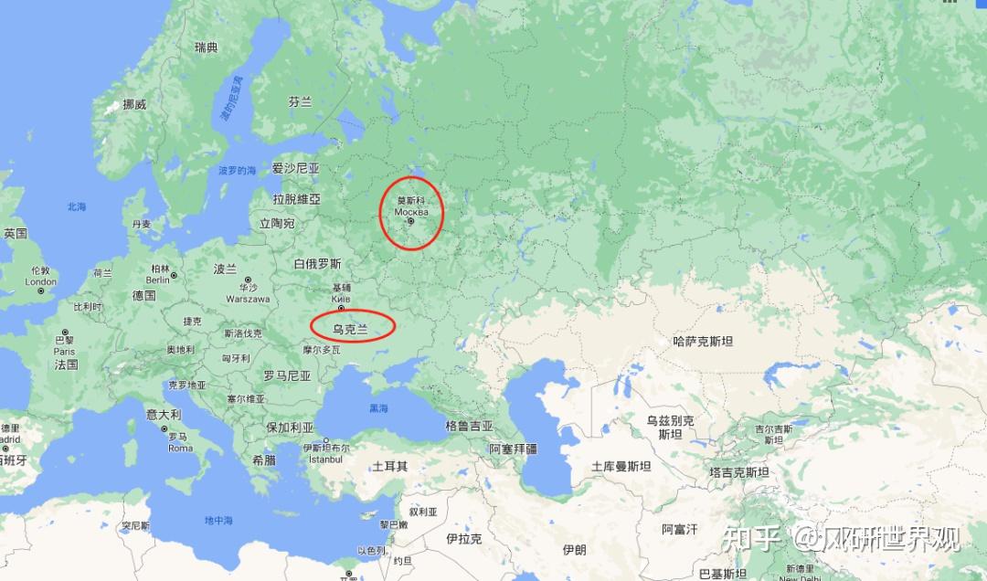 乌克兰与邻国地图图片
