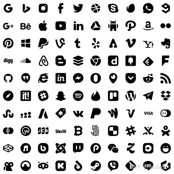 纯色矢量小图标素材分享