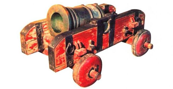 明代火炮崇祯年型灭虏炮复原图炮丸大如鹅卵