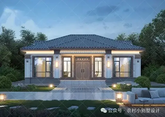 30款一层新中式自建房小院别墅，美到无法拒绝！一层乡村新中式 - 知乎