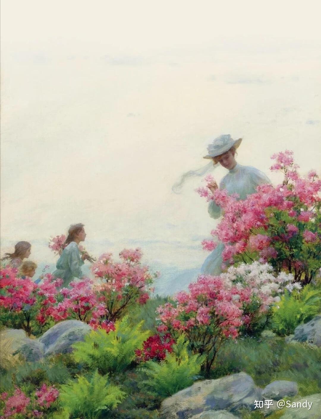 charles courtneycurran花与少女