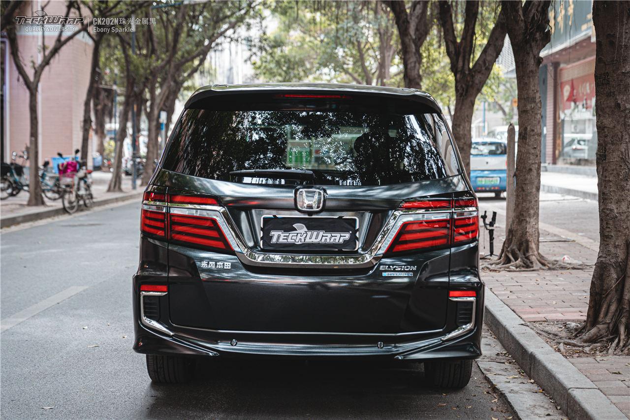 贴改色膜弄了台本田艾力绅珠光黑好看吗