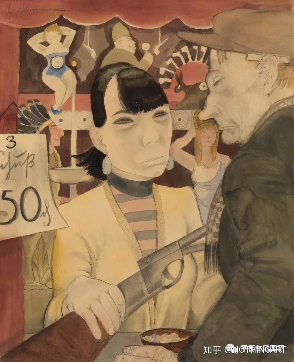 (she represents,carnival scene),1928年《卡舍姆酒吧》(kaschemme)