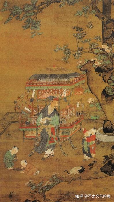 地摊经济古画里宋元明清的小摊小贩