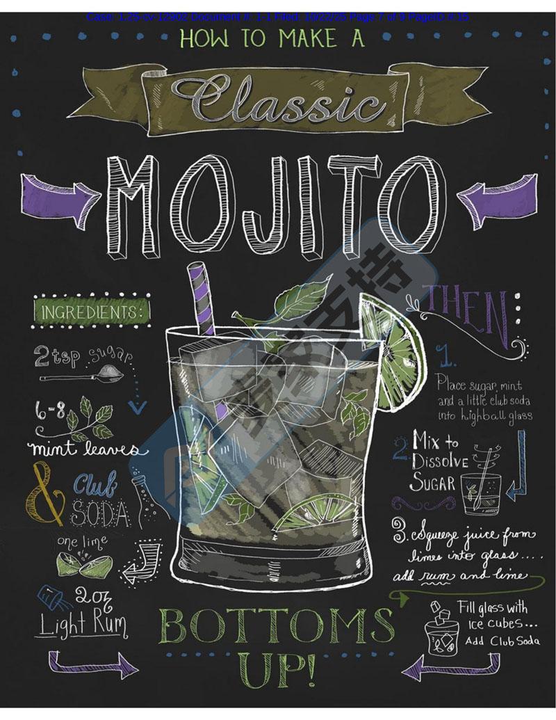 25-cv-12902，F(xiàn)iona Stokes-Gilbert雞尾酒海報維權(quán)，賣家別踩侵權(quán)雷！