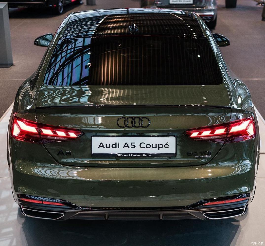 奥迪a5coupe海外实车双门轿跑式车身无框车门