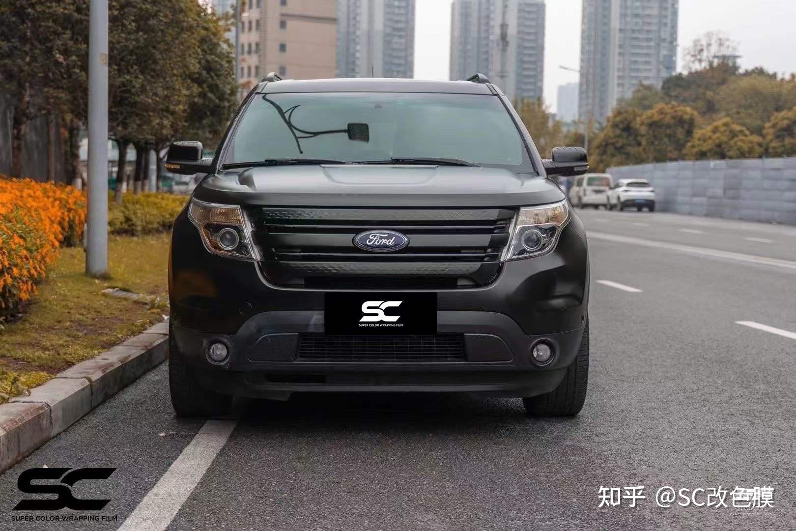 福特锐界车身贴膜sc改色膜陶瓷黑 - 知乎