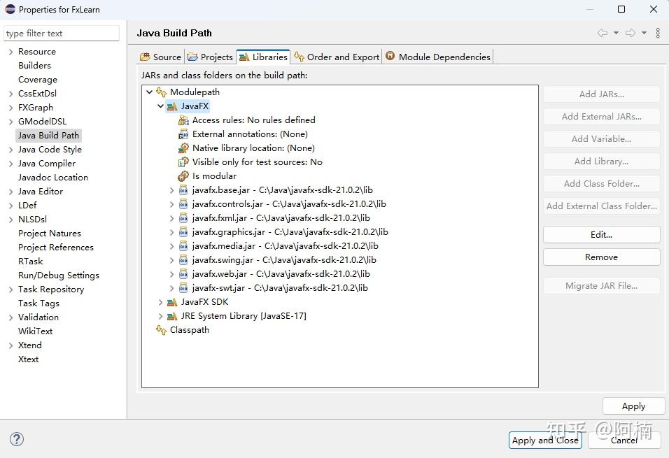 Eclipse javafx 
