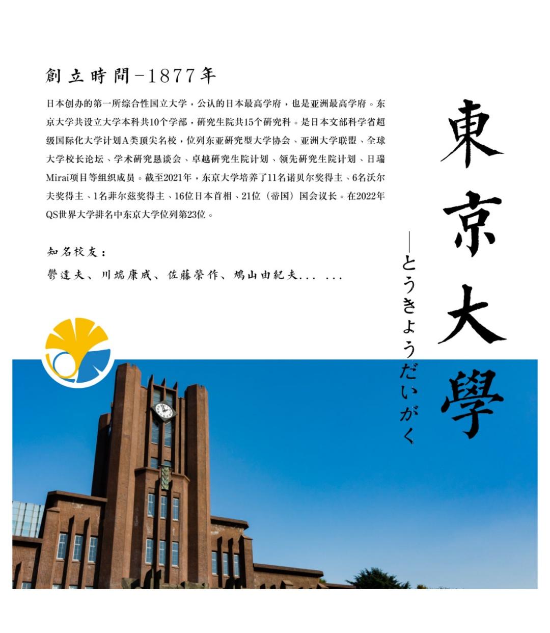 一期一校|东京大学