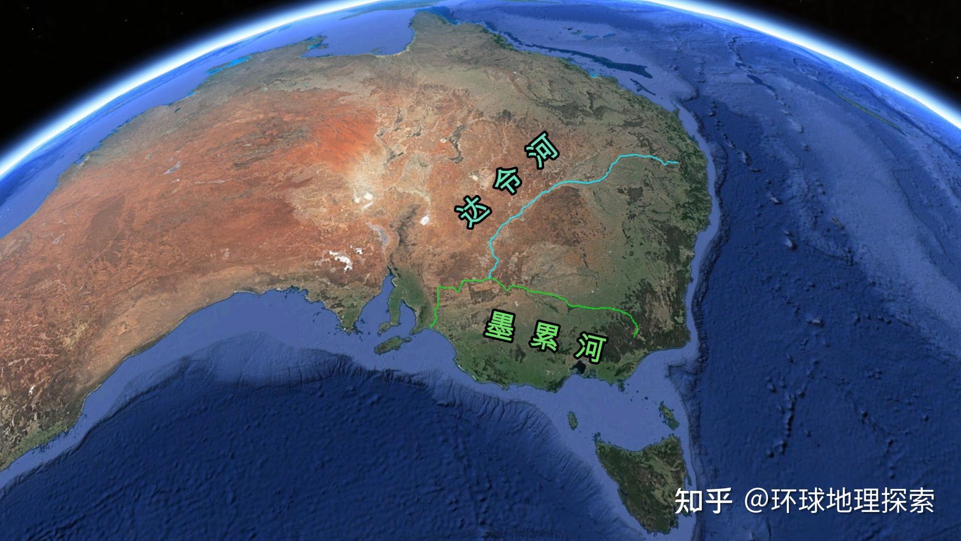 澳大利亚墨累河地图图片