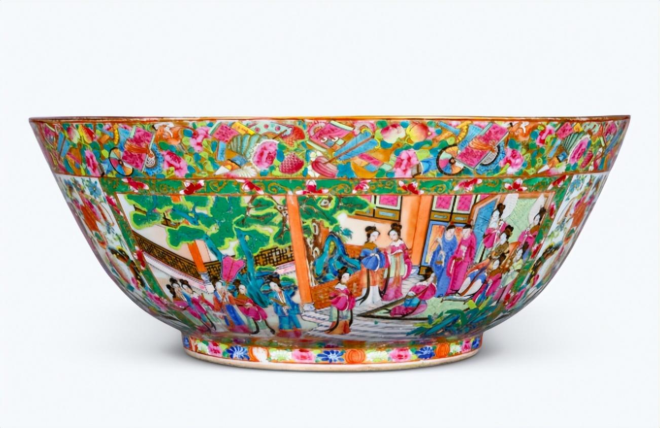 中国清末民初花鳥紋廣彩碗清代广彩瓷器成交价格和鉴赏方法_搜狐网