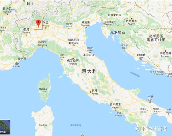 诺瓦拉在意大利的地理位置