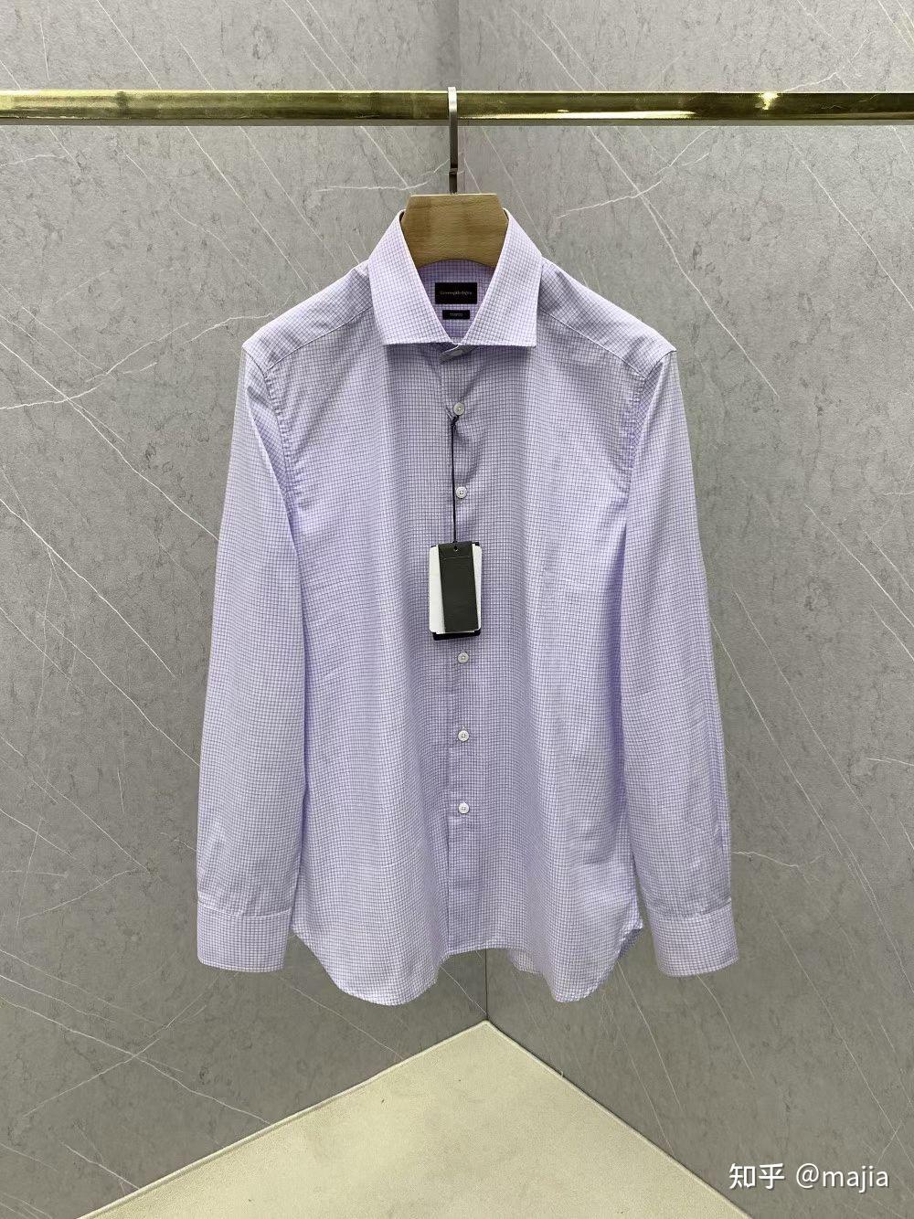 杰尼亚棉府绸衬衫