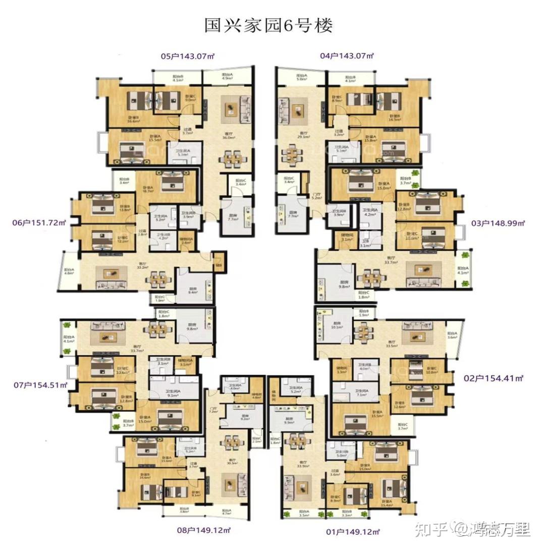 国兴家园 | 海淀甘家口 西三环 2001年建成 约108-170平二至四居 首