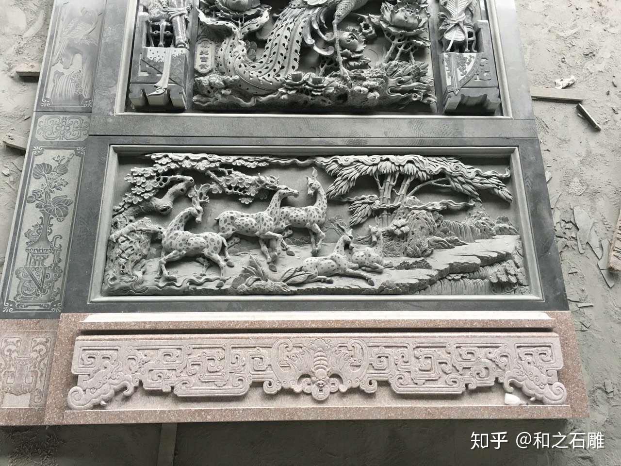 大型青石浮雕墙是如何雕刻而成 - 知乎