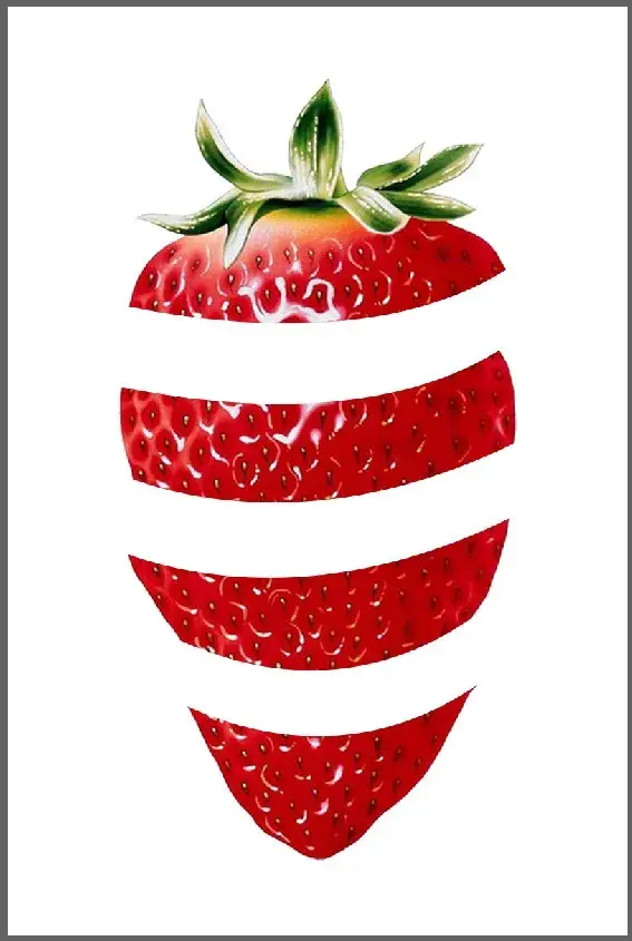 ps教你设计创意分割水果海报