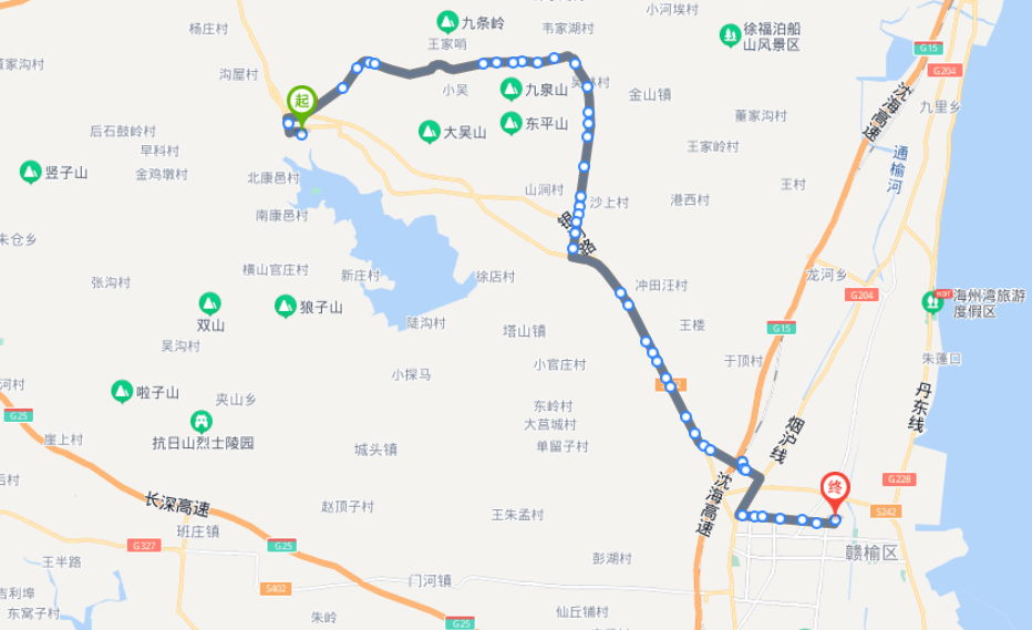 2021年最新江蘇贛榆火車站途經公交車線路乘坐點及其運行時間查詢表 -