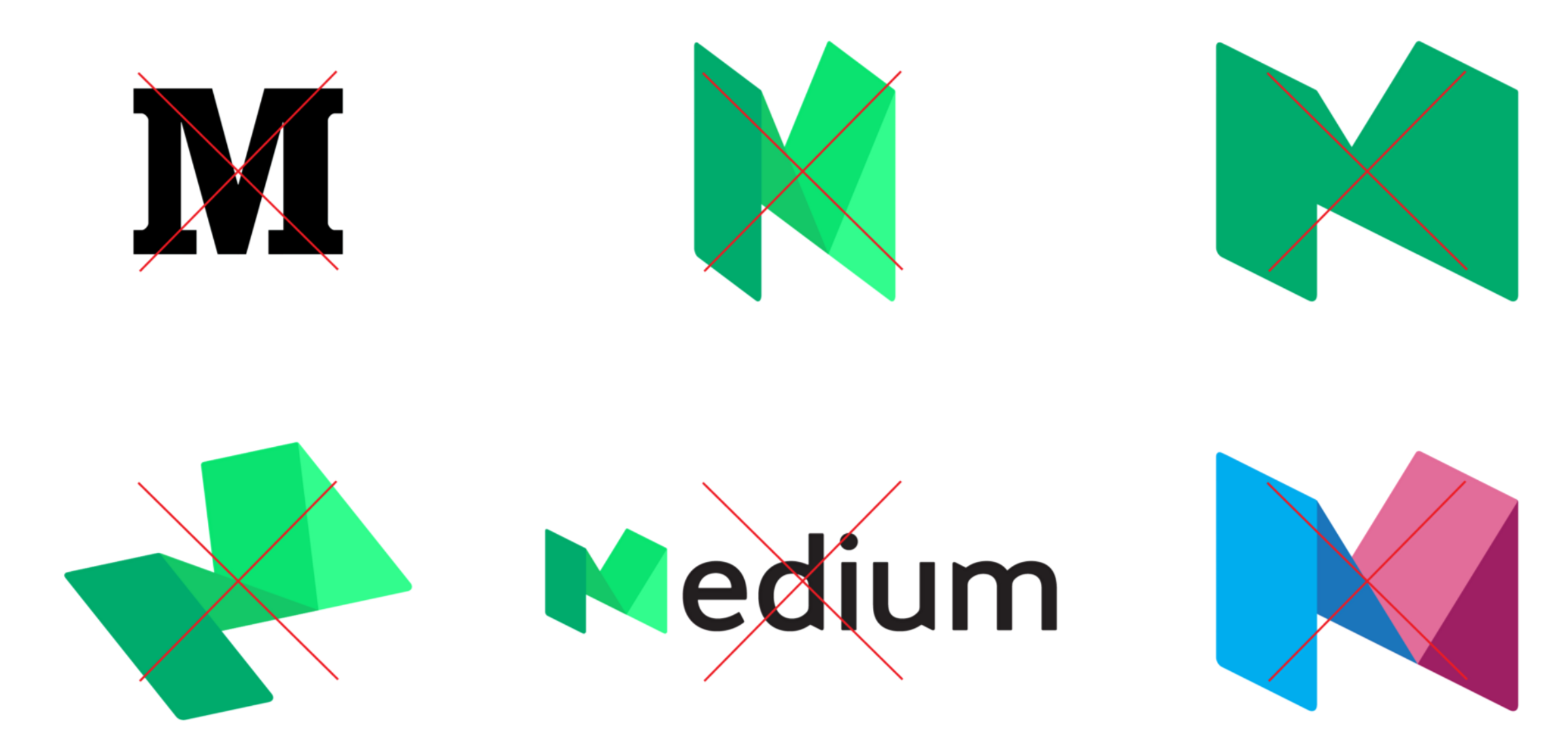 距离谷歌升级品牌不到1个月,medium也火急火燎的换了自己的 logo