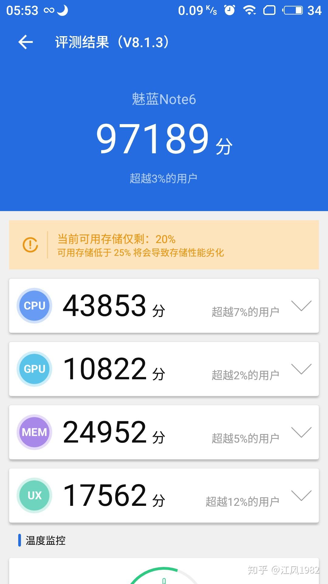 我的魅蓝ntoe6跑分小米之家redmi 8 安兔兔跑分diy爱好者江风1982