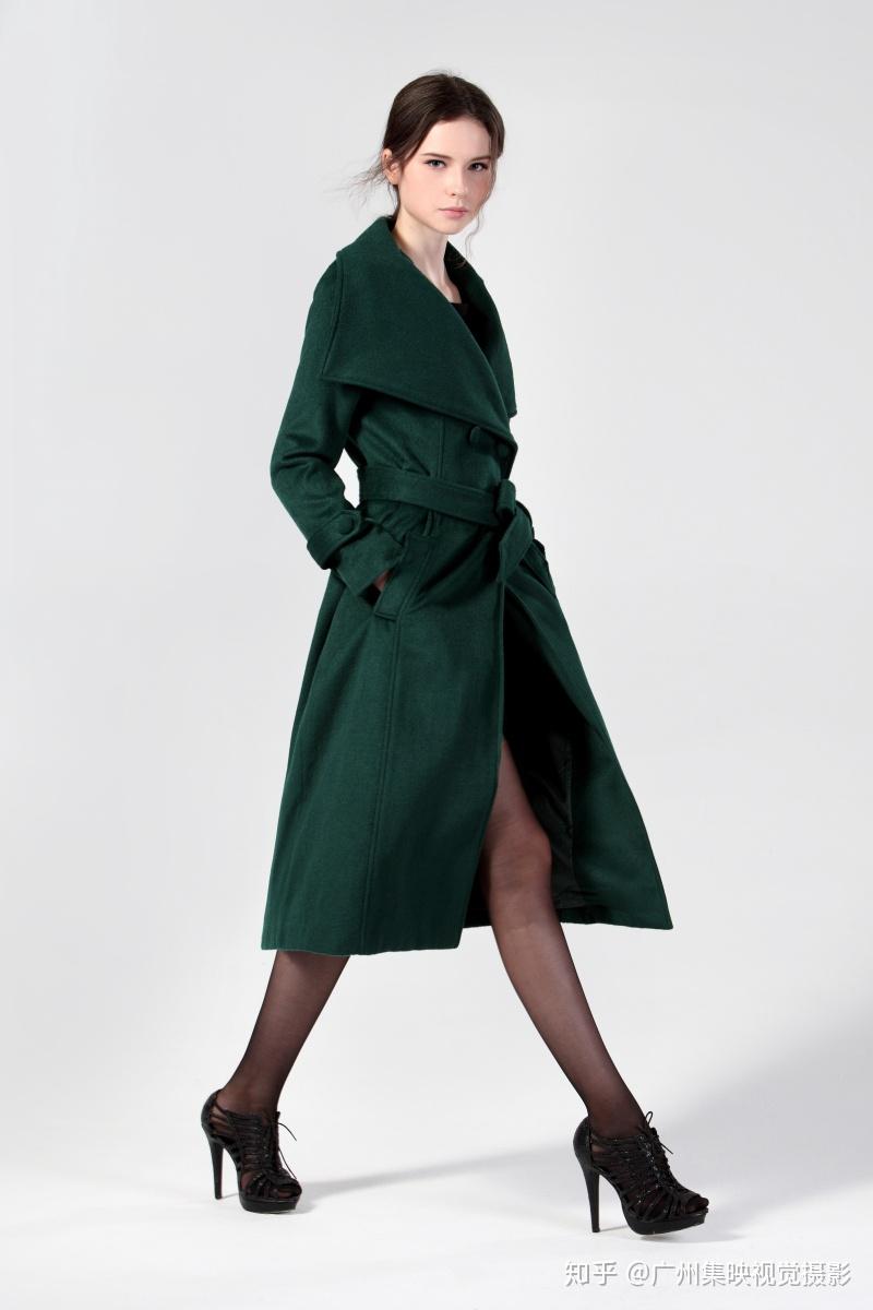 服装摄影外模拍摄女装拍照风衣外套拍摄室内棚拍