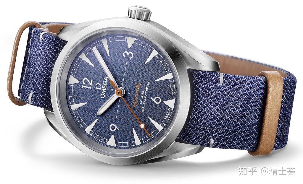 新款欧米茄蓝色牛仔布款omegarailmaster赏析