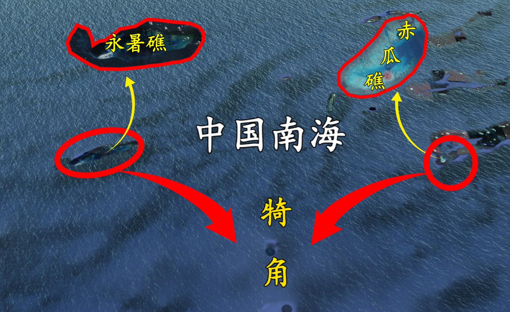 中国南海造岛地图图片