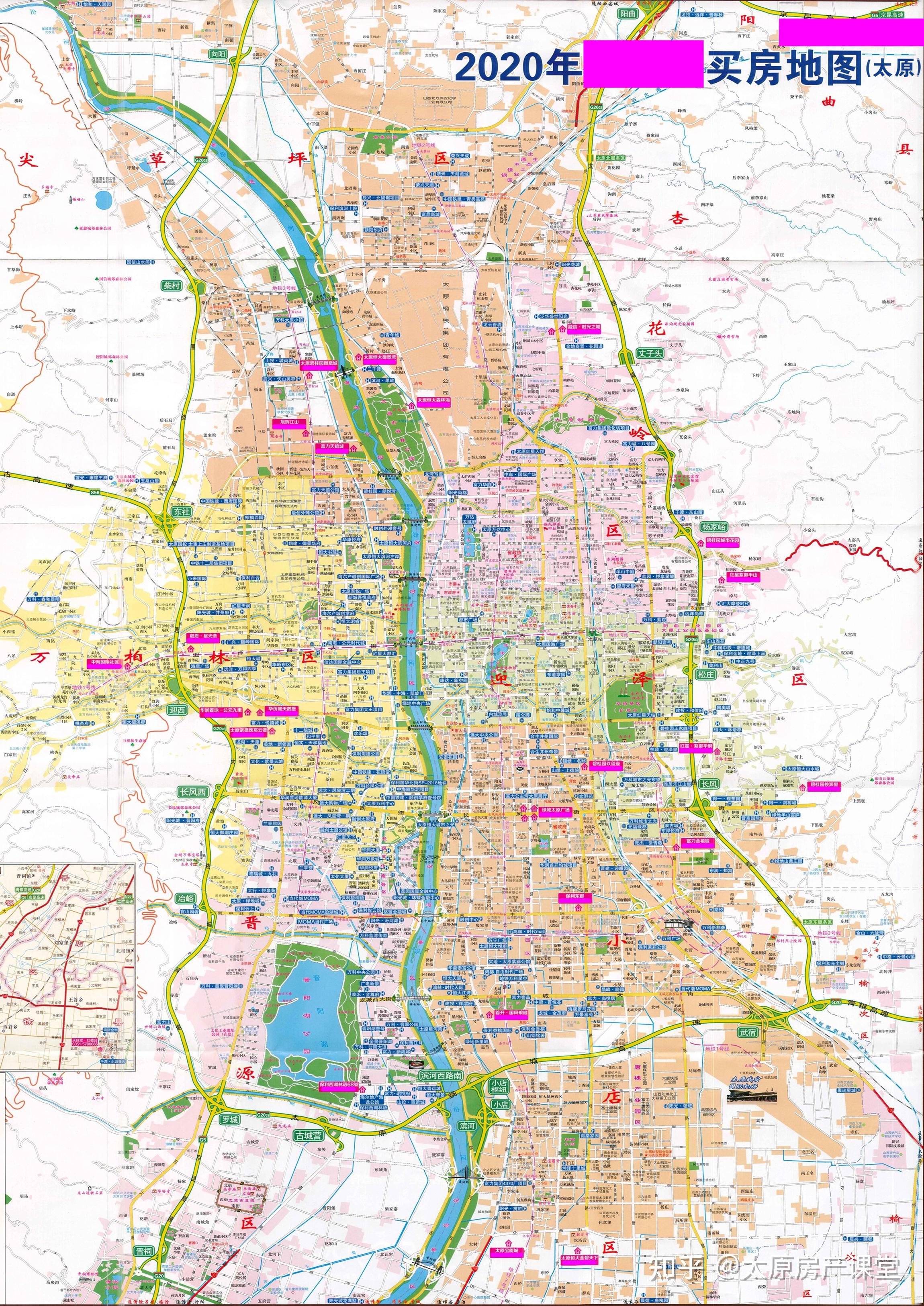 太原市各个区的划分图图片