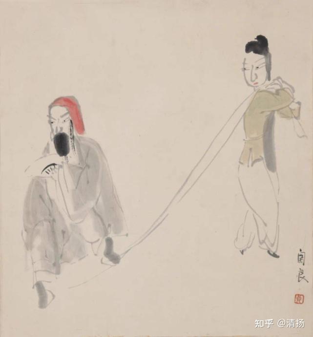 一代水墨大家:关良的戏曲水墨画 - 知乎
