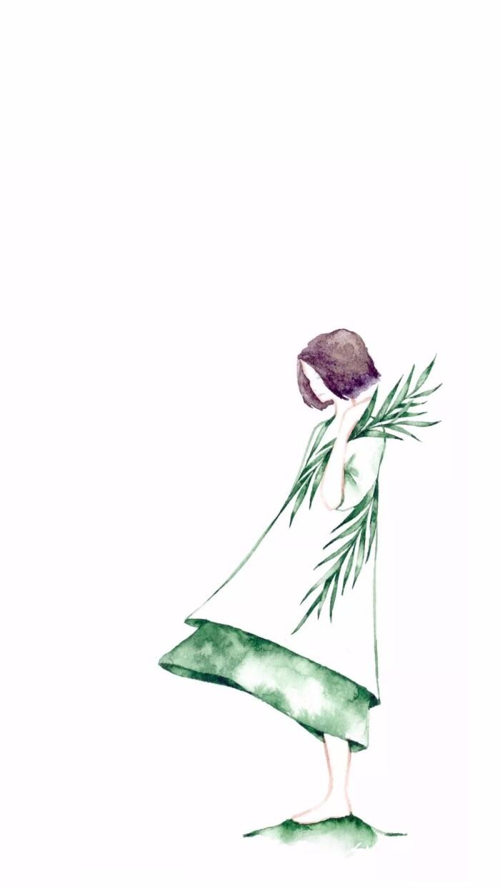 极富美感的绿色系壁纸(无水印)(绿色壁纸唯美可爱)