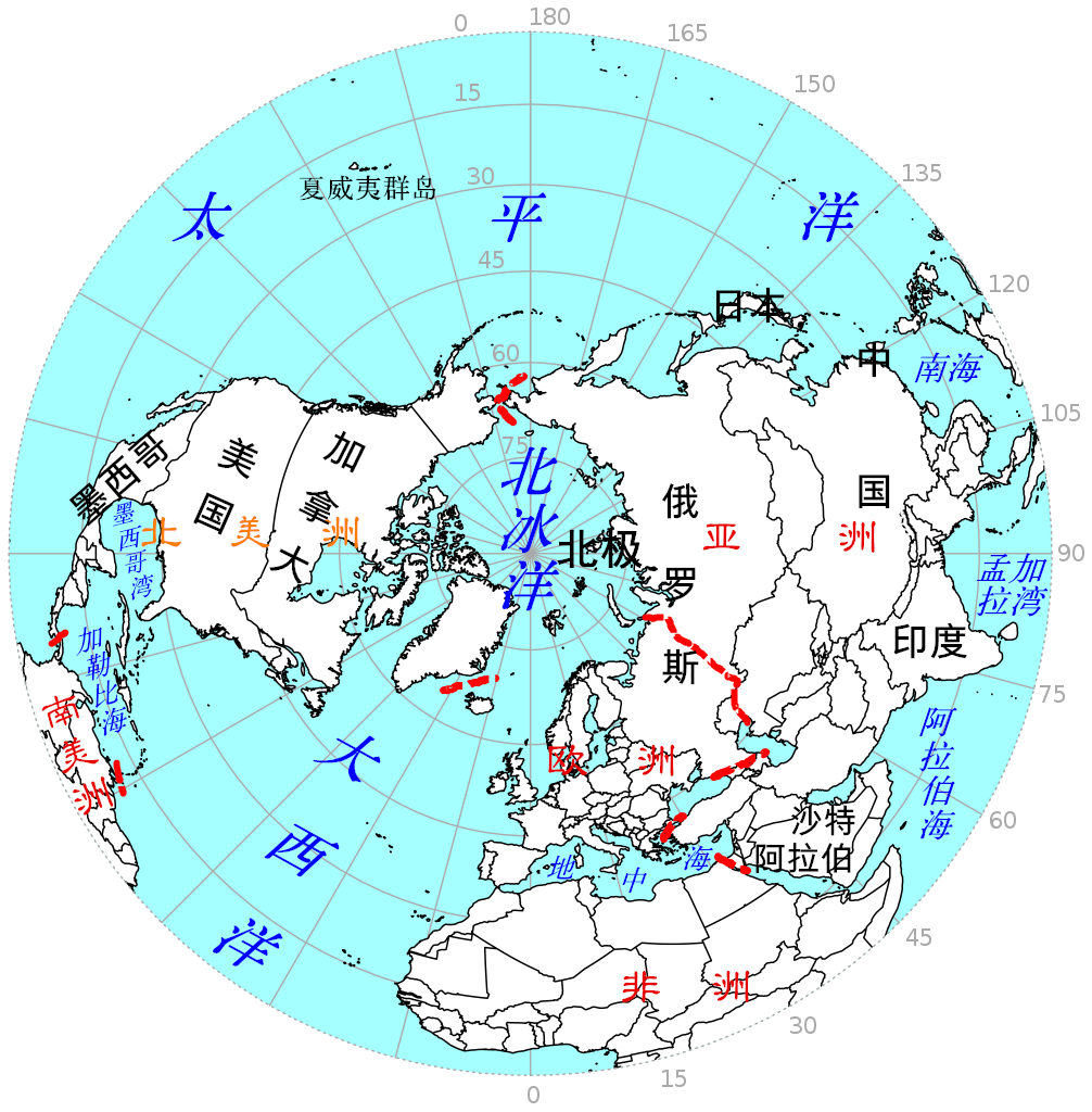 北半球南半球的地图图片