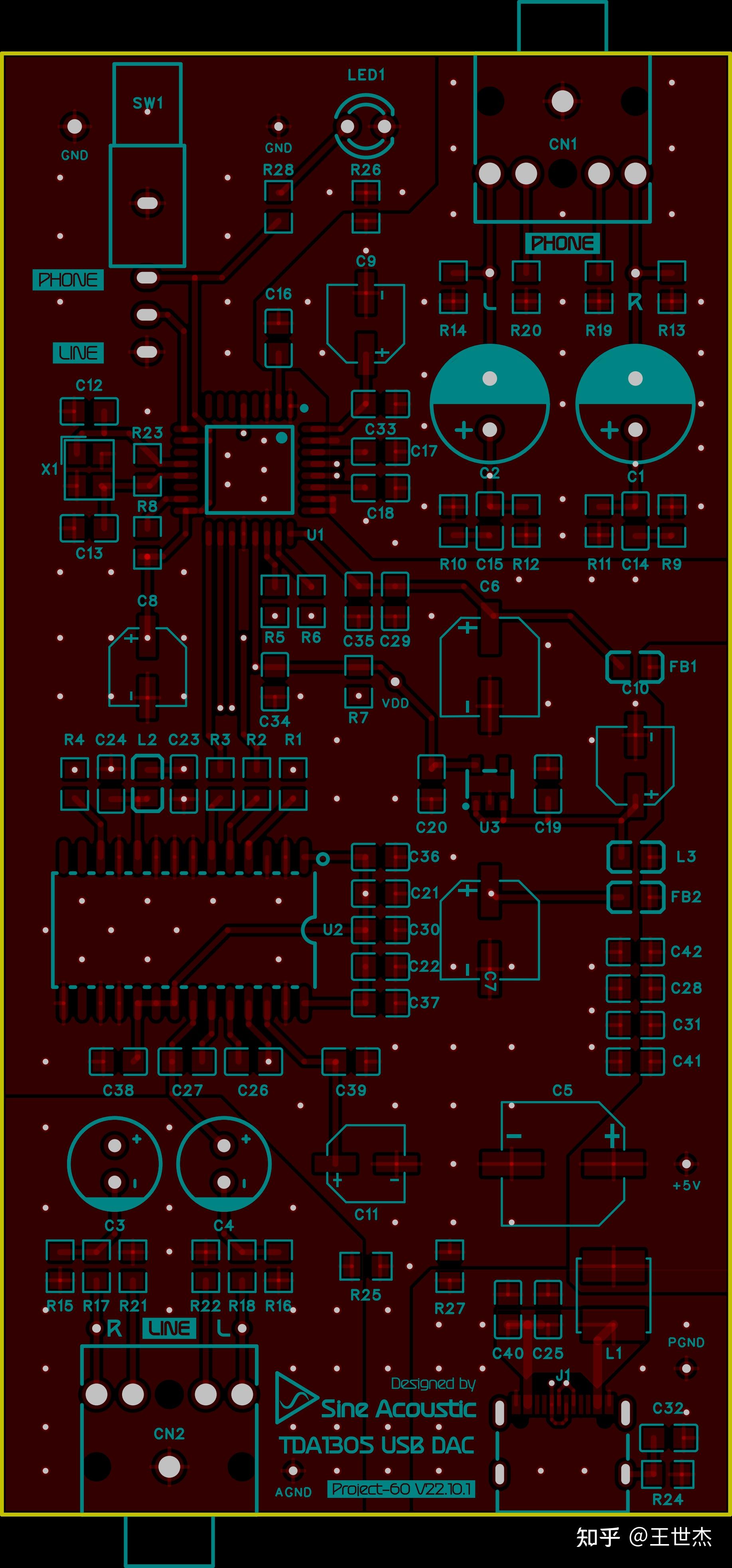  p60 pcm2706 tda1305 usb dac 