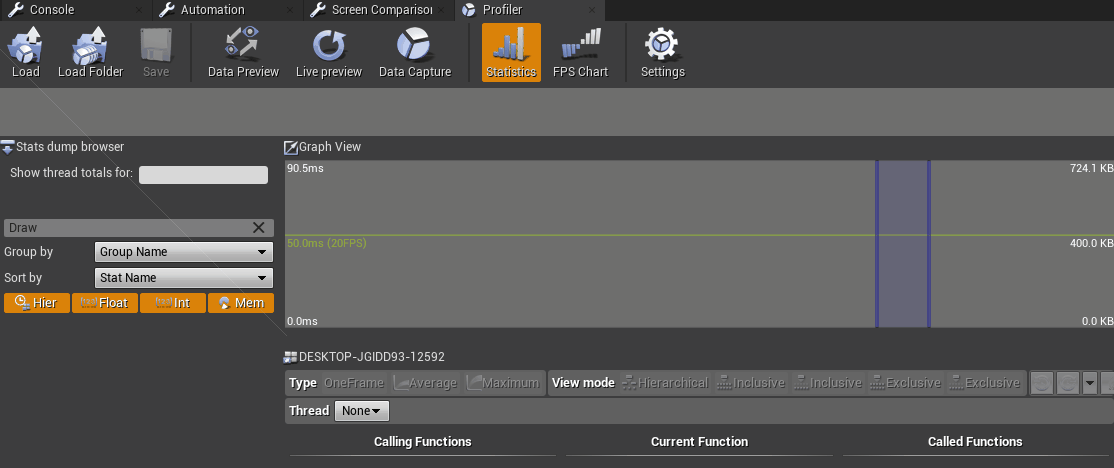 UE4 性能 - (二) 性能分析工具: Unreal Frontend Profiler - 知乎