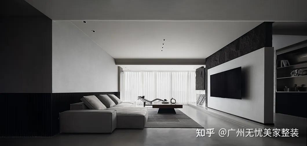 149㎡黑白灰现代极简|沉静纯粹,简约质感 - 知乎