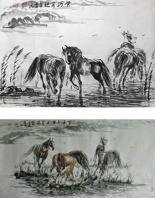 知名实力派画家长安一马邵西安