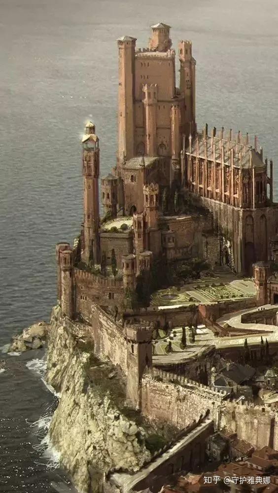 君临,是七大王国的首都,位于维斯特洛东海岸,俯瞰黑水湾,是红堡和铁