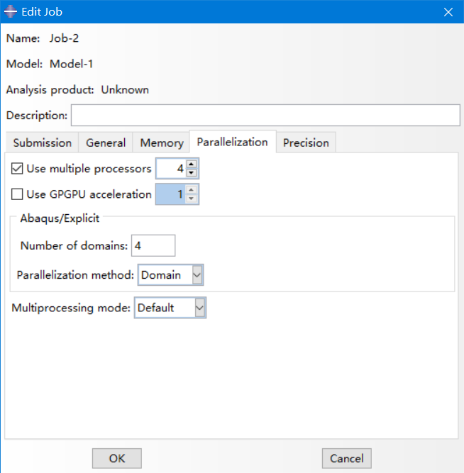 Abaqus gui gui model job 