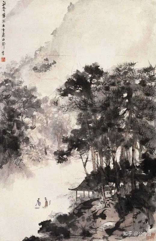 傅抱石 山水畫 傅抱石山水装饰画1_图品汇