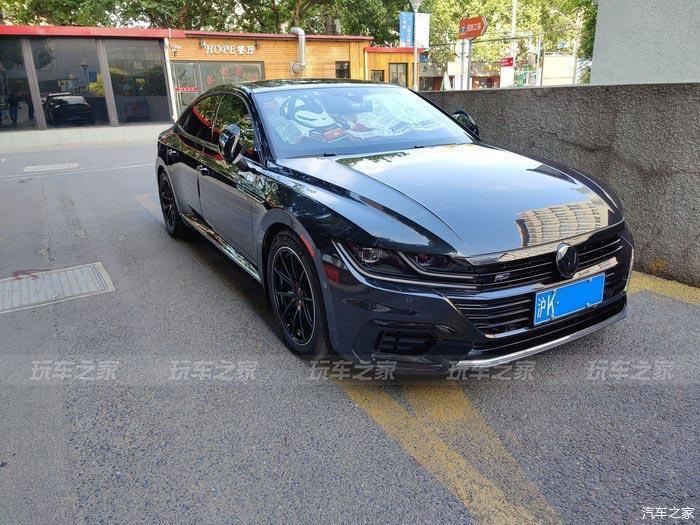 上海车友的大众cc改装案例打造高颜值的黑武士