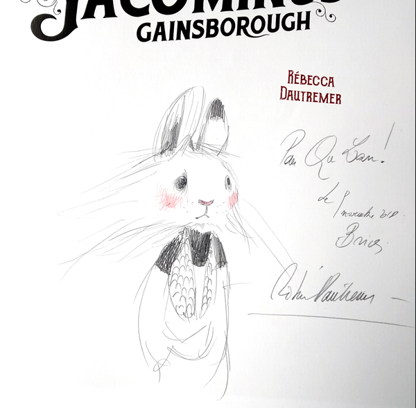 作为粉丝,当然不忘见缝插针要个签名啦image credit: rebecca dau