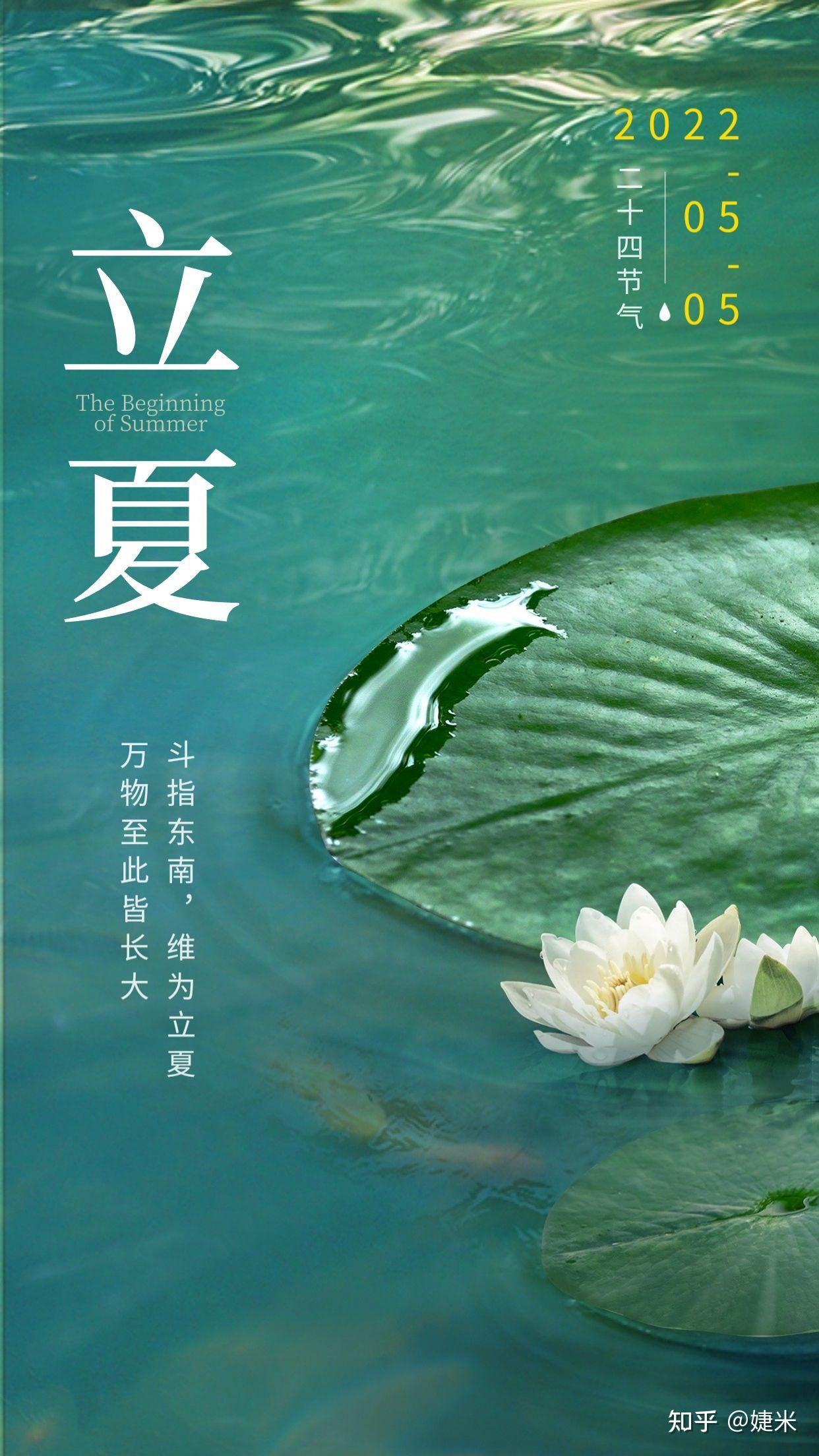 中国传统节日二十四节气立夏海报图片下载 - 觅知网