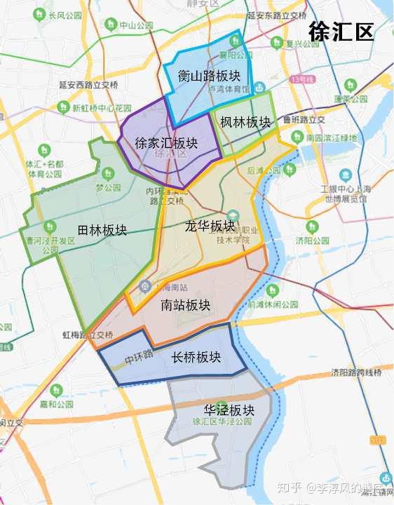 上海市徐汇区详细地图图片