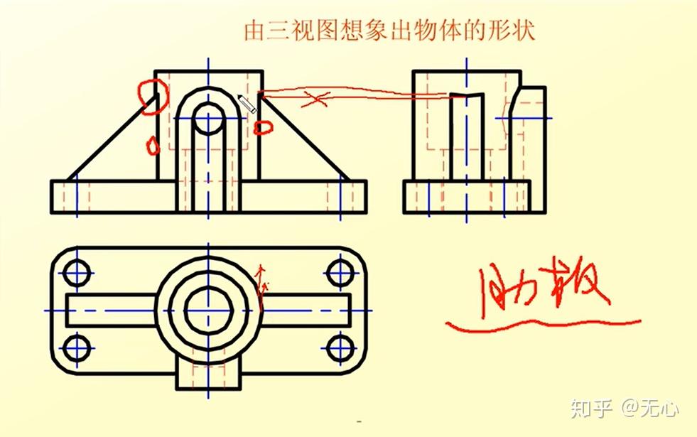 08機械製圖cad打基礎3疊加式組合體和切割式組合體