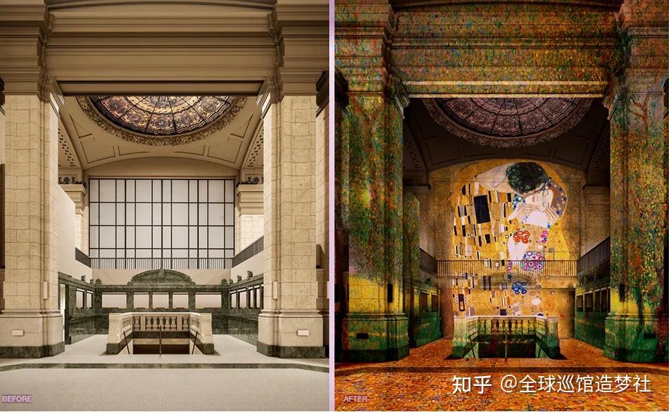 大师级美术馆的光影再重奏—克林姆特沉浸式数字艺术馆的斑斓之旅 - 知乎