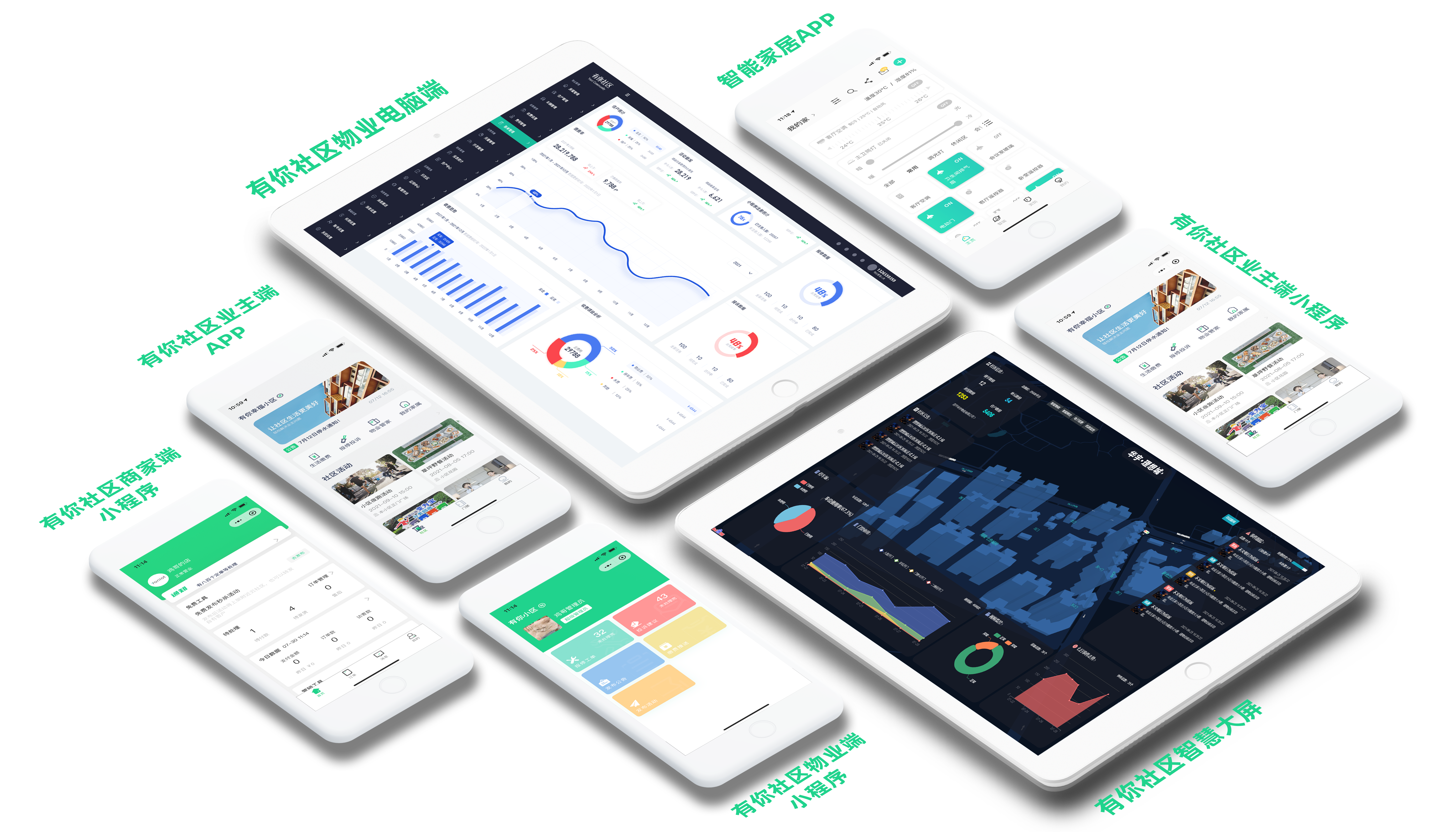 有你智居产品更新22118物业系统pc端新增2项功能①客服坐席②缴费通知