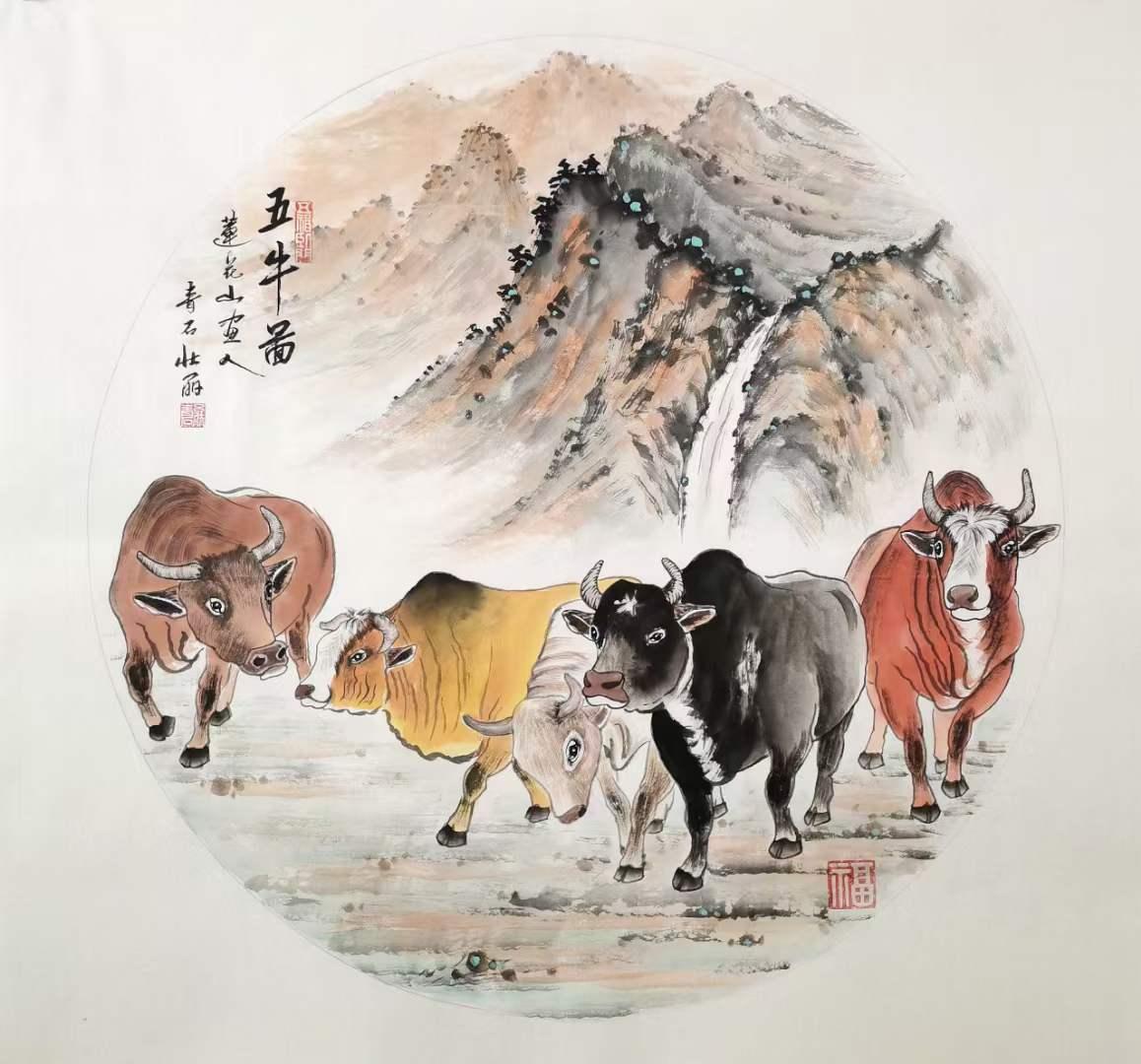 吕壮丽青石的花鸟画于无声处赏心于细微处悦目