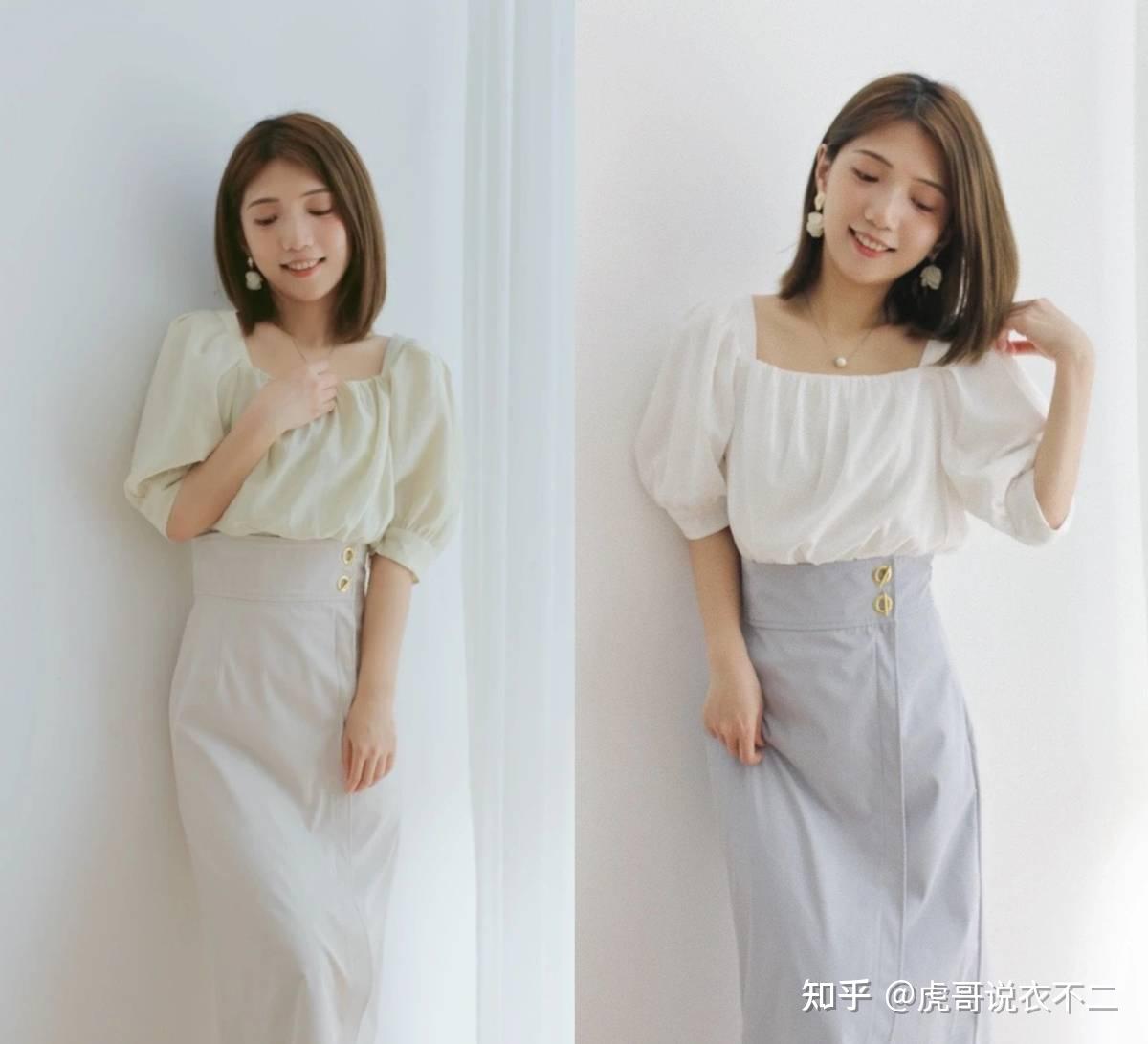 凹凸紋理泡泡袖造型上衣